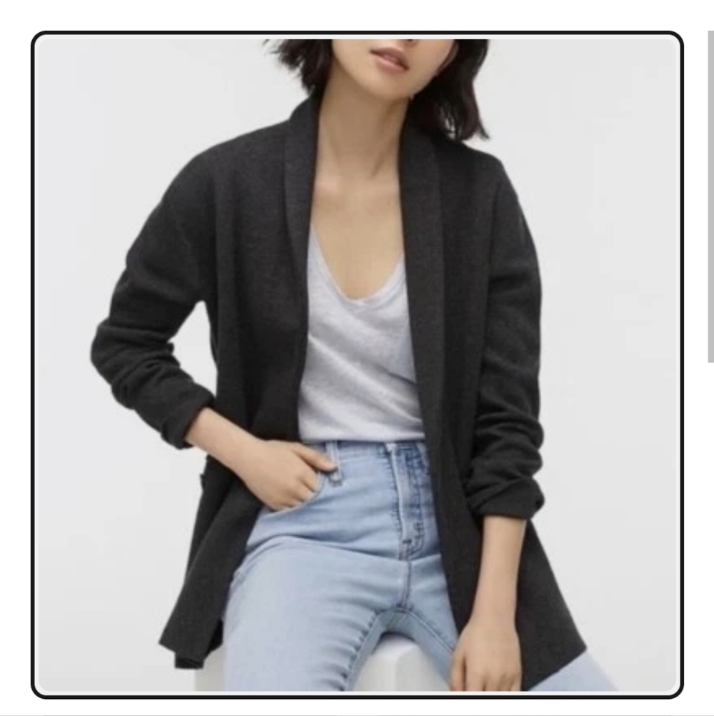 J. Crew Women's Camille Heather Coal Charcoal Sweater Blazer